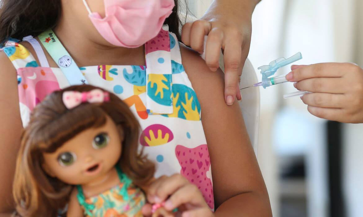 Vacinação de crianças contra a covid-19